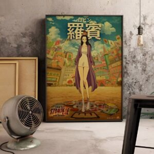 Affiche Nico Robin, archéologue One Piece, design fidèle au manga d'Eiichiro Oda