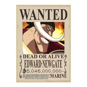 Affiche avis de recherche d'Edward Newgate Barbe Blanche du manga One Piece