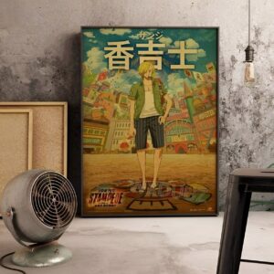 Poster Sanji cuisinier équipage Mugiwara One Piece
