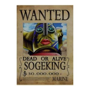 Affiche Wanted Sogeking tireur d'élite Mugiwara Water Seven