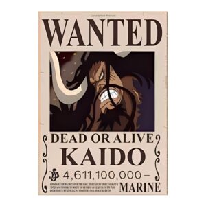 Affiche Wanted de Kaido l'Yonko du Nouveau Monde One Piece