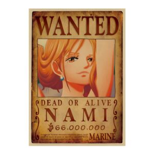 Affiche Wanted Nami avis de recherche navigatrice One Piece