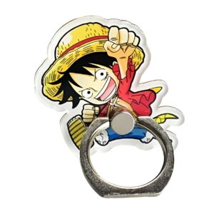 Anneau support téléphone Luffy style manga avec rotation 360°