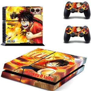 Autocollant PS4 Luffy Red Hawk Gear 2 One Piece
