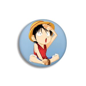 Badge Luffy Chibi adorable kawaii design One Piece