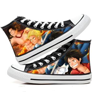 Baskets Sabo Ace Luffy One Piece fraternité trois frères pirates aventure