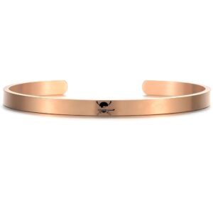 Bracelet metal cuivre ouvert avec motif inspire de Zoro et du Santoryu