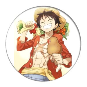 Broche Monkey D Luffy capitaine Mugiwara One Piece 58 mm