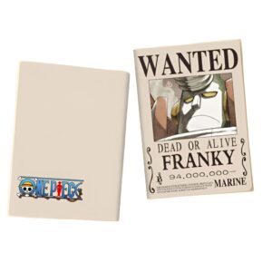 Cahier A5 One Piece Franky avis de recherche charpentier Mugiwara