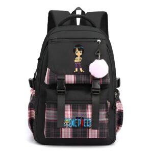 Cartable noir Nico Robin One Piece enfant archeologue Mugiwara