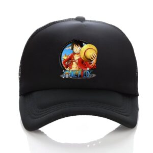 Casquette baseball Luffy One Piece coton ajustable
