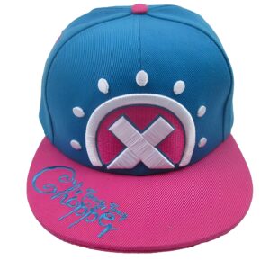 Casquette One Piece Tony Tony Chopper avec design thématique coloré et fermeture snapback réglable