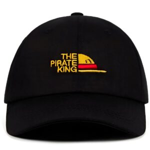 Casquette snapback Luffy Roi des Pirates, disponible en Noir et Beige