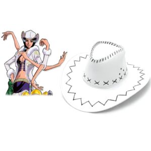 Chapeau cowboy blanc Nico Robin Alabasta cosplay One Piece
