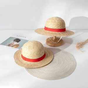 Chapeau de paille Luffy en fibres synthétiques léger et résistant