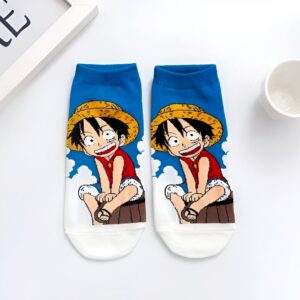 Chaussettes Luffy One Piece, motif fidèle du capitaine Mugiwara