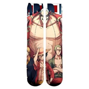 Chaussettes Franky Luffy Zoro One Piece motif équipage