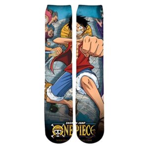 Chaussettes One Piece avec motif Luffy illustration couleurs