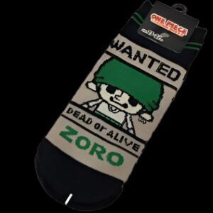 Chaussettes Zoro motif avis de recherche One Piece