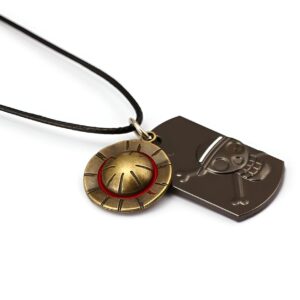 Collier Chapeau de Paille métal doré One Piece Mugiwara
