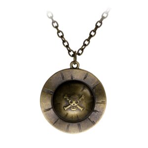 Collier zinc avec pendentif chapeau de paille One Piece