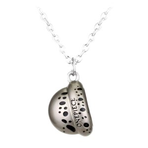 Collier avec pendentif chapeau de paille Luffy en alliage de zinc