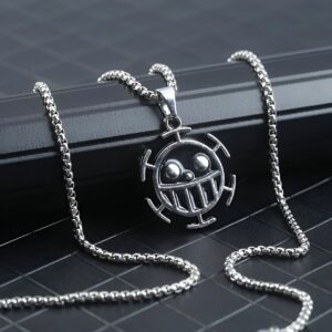 Collier métal pendentif Trafalgar Law Heart Pirates One Piece