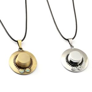 Pendentif chapeau Portgas D Ace alliage métal One Piece