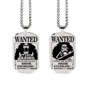 Collier avis de recherche Brook acier inoxydable One Piece