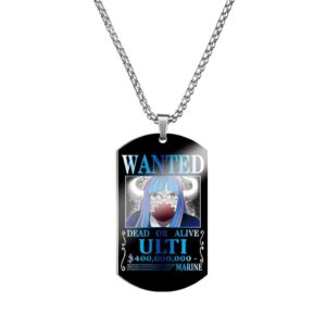 Collier acier inoxydable pendentif 5cm avis de recherche Ulti Beasts Pirates