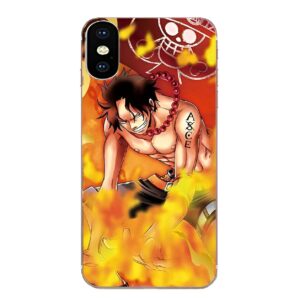 Coque LG Portgas D. Ace design incandescent One Piece fanart