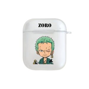 Coque silicone AirPods 1 et 2 au design de Zoro Roronoa de One Piece
