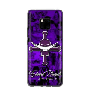 Coque Huawei motif Jolly Roger de Barbe Blanche, symbole pirate de l'univers One Piece