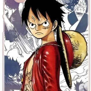 Coque Huawei One Piece avec design Luffy vs Katakuri et motif Whole Cake Island