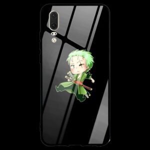 Coque Huawei silicone design chibi Roronoa Zoro One Piece couleur