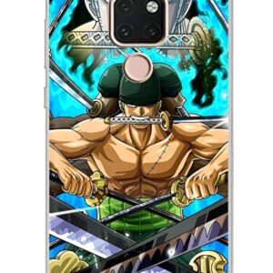 Coque Huawei avec portrait de Roronoa Zoro l'épéiste des Mugiwara