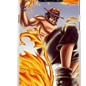 Coque Samsung avec design Ace et Mera Mera no Mi One Piece