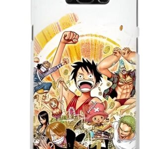Coque Samsung motif équipage Mugiwara One Piece avec Luffy, Zoro et les pirates