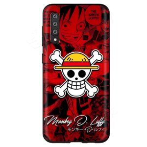 Coque silicone souple Monkey D. Luffy logo One Piece manga