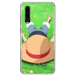 Coque silicone avec design de Monkey D Luffy au repos, univers One Piece