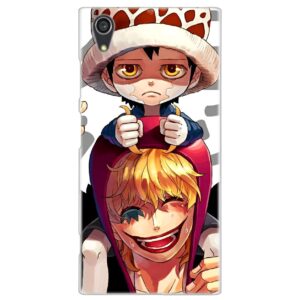 Coque Sony avec motif Law et Corazon des Heart Pirates, design One Piece