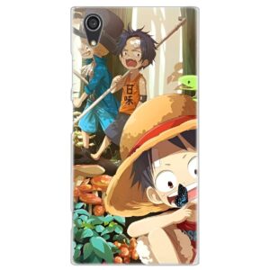 Coque Sony design manga fraternelle Sabo Luffy Ace One Piece