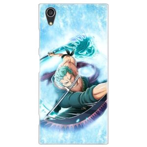 Coque Sony avec Zoro exécutant le Dragon Slash, attaque One Piece