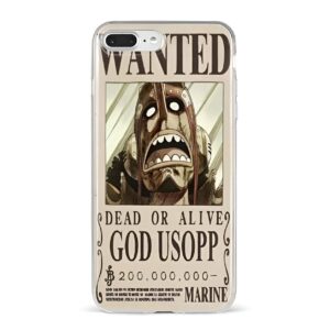 Coque téléphone avis de recherche God Usopp One Piece TPU