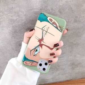 Coque silicone avec portrait de Roronoa Zoro l'épéiste One Piece