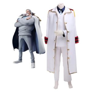 Uniforme marine de Garp en polyester avec veste spécifique, pantalon réglementaire et manteau Justice