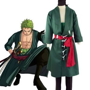 Costume cosplay Zoro Nouveau Monde One Piece coton polyester
