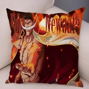 Housse de coussin One Piece représentant Edward Newgate Barbe Blanche, ancien Yonko pirate