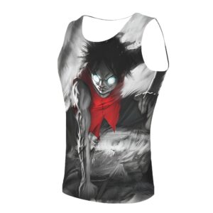 Débardeur Luffy Gear 2 impression 3D polyester, transformation accélérée du capitaine, impression 3D numérique vibrante dynamique