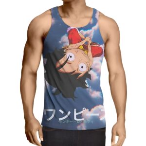 Débardeur homme One Piece Luffy Mugiwara design dynamique